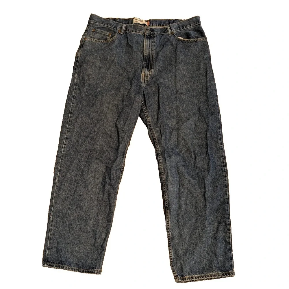 Levi's 550 Relaxed Fit Denim Dark Blue Jeans Pants Men's 42